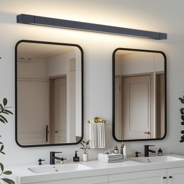Brilagi - LED vonios veidrodžio apšvietimas AQUA LINE LED/36W/230V 120 cm IP44 juoda
