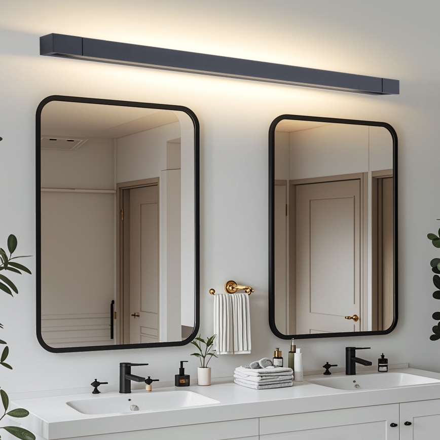 Brilagi - LED vonios veidrodžio apšvietimas AQUA LINE LED/36W/230V 120 cm IP44 juoda