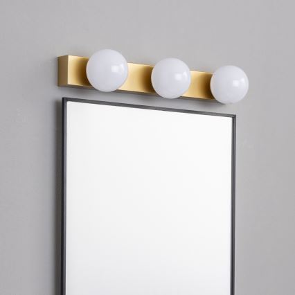 Brilagi - LED vonios veidrodžio apšvietimas HOLLYWOOD 3xLED/3W/230V 39 cm IP44 auksinės spalvos