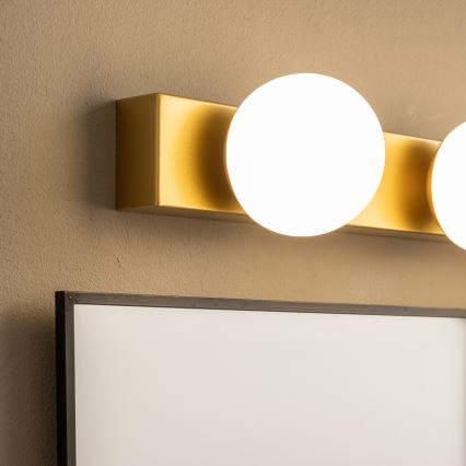 Brilagi - LED vonios veidrodžio apšvietimas HOLLYWOOD 3xLED/3W/230V 39 cm IP44 auksinės spalvos