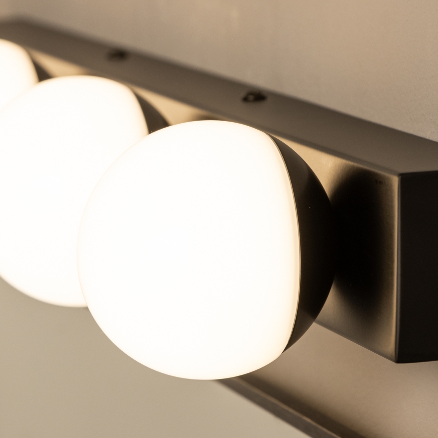 Brilagi - LED vonios veidrodžio apšvietimas HOLLYWOOD 4xLED/3W/230V 53 cm IP44 juoda