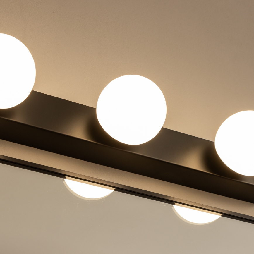 Brilagi - LED vonios veidrodžio apšvietimas HOLLYWOOD 4xLED/3W/230V 53 cm IP44 juoda