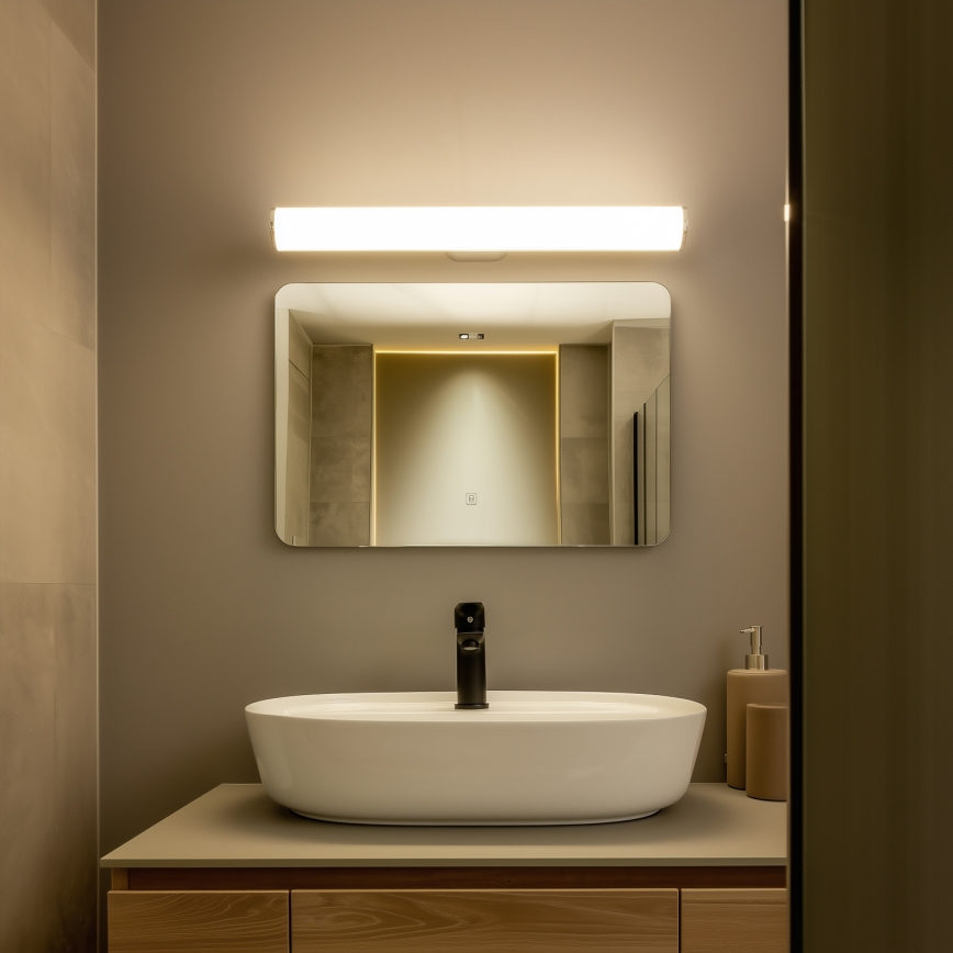 Brilagi - LED vonios veidrodžio apšvietimas TUBE LED/15W/230V 3000/4000/6500K IP44 blizgus chromas