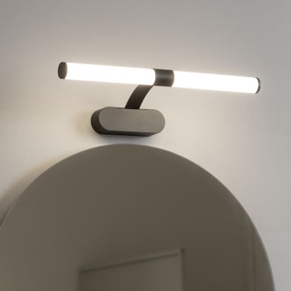 Brilagi - LED vonios veidrodžio apšvietimas 2in1 TUBEO LED/6W/230V 40 cm IP44 juodas