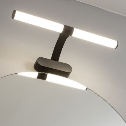 Brilagi - LED vonios veidrodžio apšvietimas 2in1 TUBEO LED/6W/230V 40 cm IP44 juodas