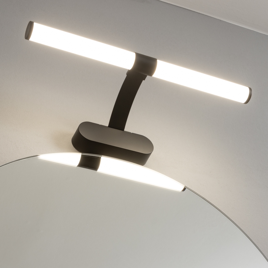 Brilagi - LED vonios veidrodžio apšvietimas 2in1 TUBEO LED/6W/230V 40 cm IP44 juodas