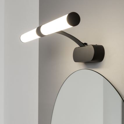 Brilagi - LED vonios veidrodžio apšvietimas 2in1 TUBEO LED/6W/230V 40 cm IP44 juodas