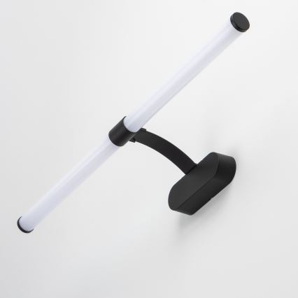 Brilagi - LED vonios veidrodžio apšvietimas 2in1 TUBEO LED/8W/230V 60 cm IP44 juoda