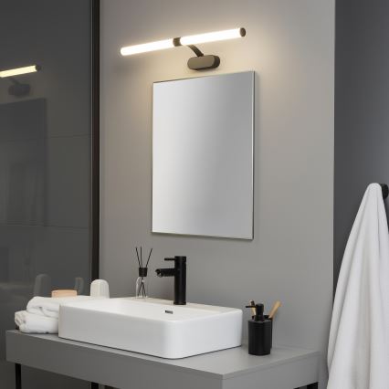 Brilagi - LED vonios veidrodžio apšvietimas 2in1 TUBEO LED/8W/230V 60 cm IP44 juoda