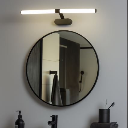 Brilagi - LED vonios veidrodžio apšvietimas 2in1 TUBEO LED/8W/230V 60 cm IP44 juoda