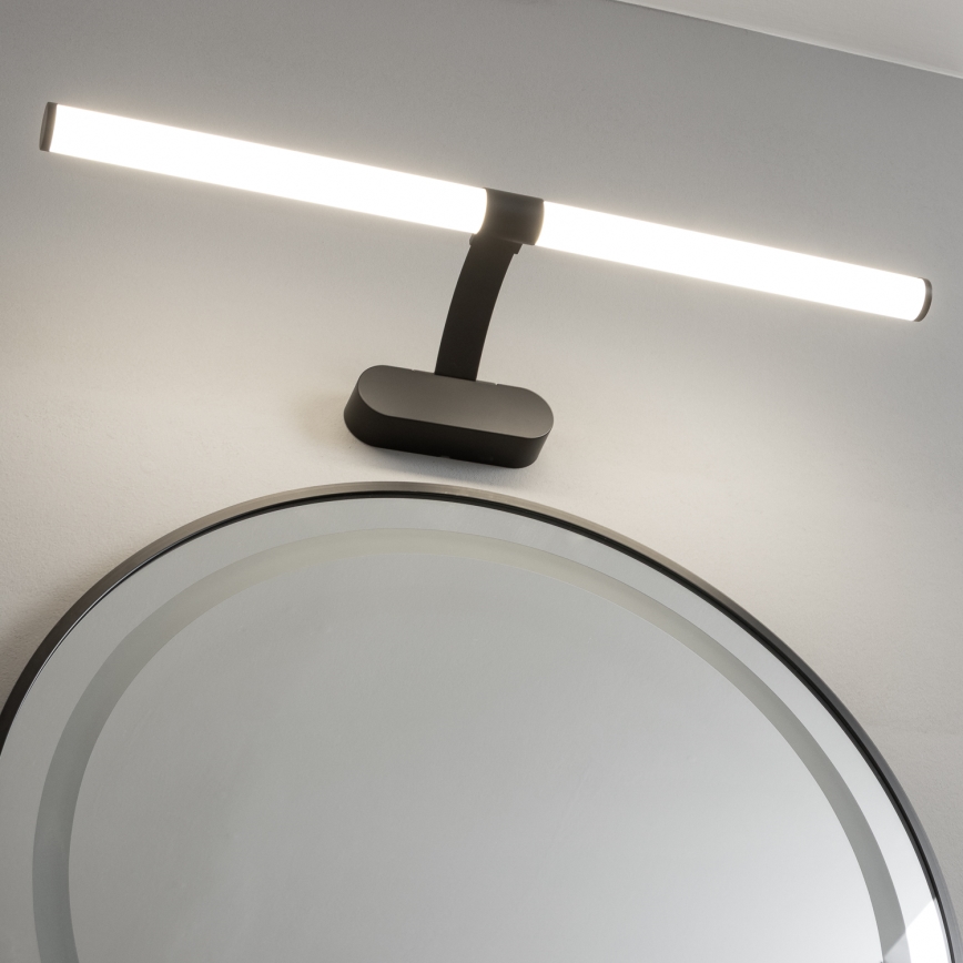 Brilagi - LED vonios veidrodžio apšvietimas 2in1 TUBEO LED/8W/230V 60 cm IP44 juoda
