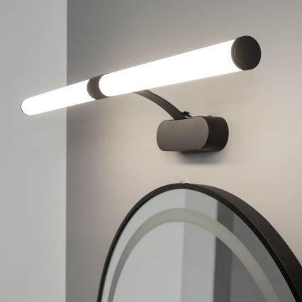 Brilagi - LED vonios veidrodžio apšvietimas 2in1 TUBEO LED/8W/230V 60 cm IP44 juoda