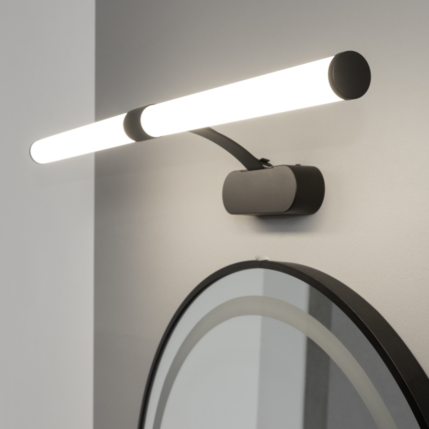 Brilagi - LED vonios veidrodžio apšvietimas 2in1 TUBEO LED/8W/230V 60 cm IP44 juoda