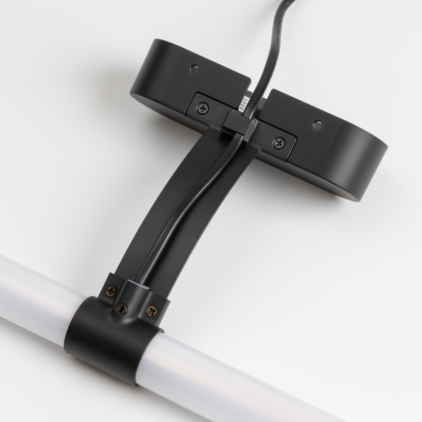 Brilagi - LED vonios veidrodžio apšvietimas 2in1 TUBEO LED/8W/230V 60 cm IP44 juoda