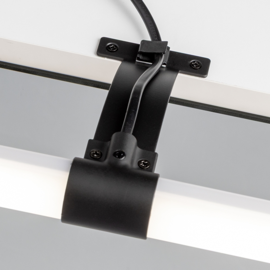 Brilagi - LED vonios veidrodžio apšvietimas 2in1 TUBEO LED/8W/230V 60 cm IP44 juoda