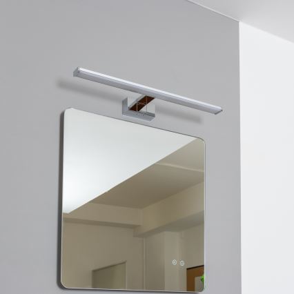 Brilagi - LED vonios veidrodžio apšvietimas 3 viename VESTRA LED/12W/230V 60 cm IP44 blizgus chromas
