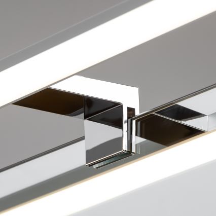 Brilagi - LED vonios veidrodžio apšvietimas 3 viename VESTRA LED/12W/230V 60 cm IP44 blizgus chromas