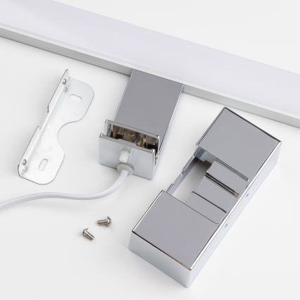 Brilagi - LED vonios veidrodžio apšvietimas 3 viename VESTRA LED/12W/230V 60 cm IP44 blizgus chromas