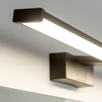 Brilagi - LED vonios veidrodžio apšvietimas 3 viename VESTRA LED/12W/230V 60 cm IP44 juodas