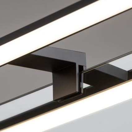 Brilagi - LED vonios veidrodžio apšvietimas 3 viename VESTRA LED/12W/230V 60 cm IP44 juodas