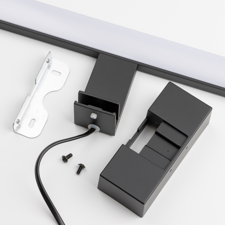 Brilagi - LED vonios veidrodžio apšvietimas 3 viename VESTRA LED/12W/230V 60 cm IP44 juodas