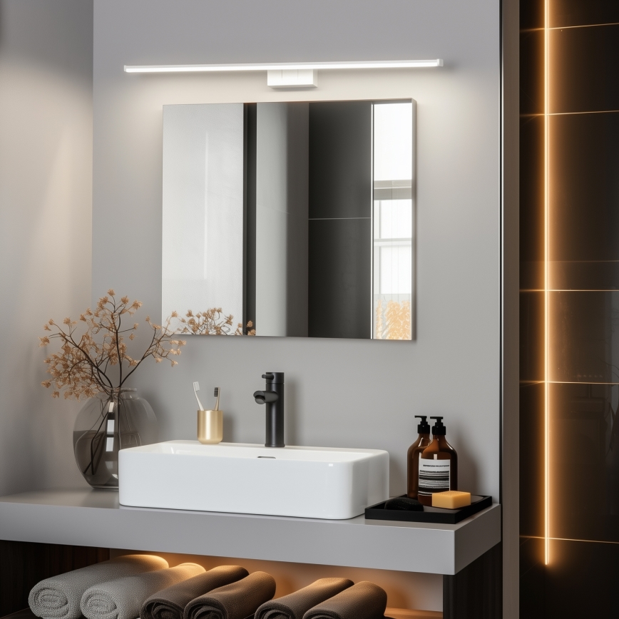 Brilagi - LED vonios veidrodžio apšvietimas 3 viename VESTRA LED/15W/230V 80 cm IP44 balta