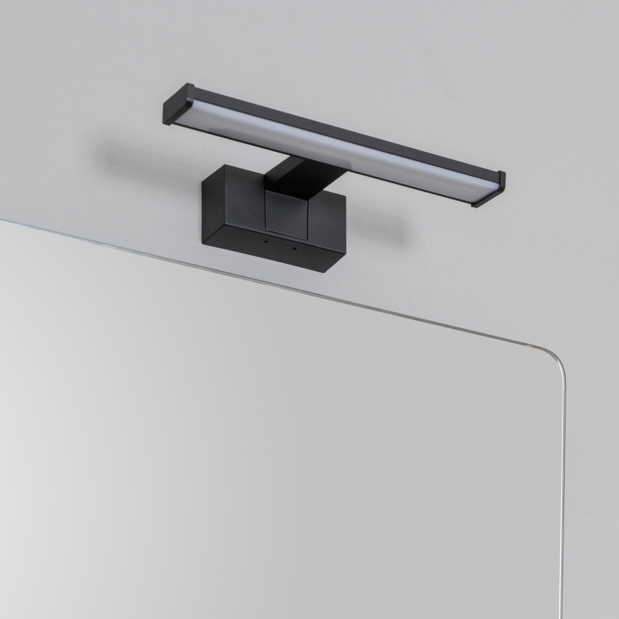 Brilagi - LED vonios veidrodžio apšvietimas 3 viename VESTRA LED/6W/230V 30 cm IP44 juodas