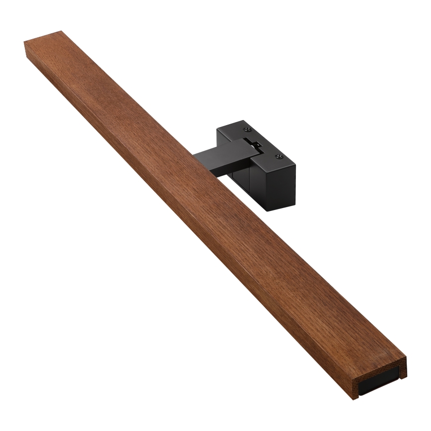 Brilagi - LED vonios veidrodžio apšvietimas WOODY MIRROR 3v1 LED/15W/230V 80 cm IP44 juoda/vyšnios ąžuolas