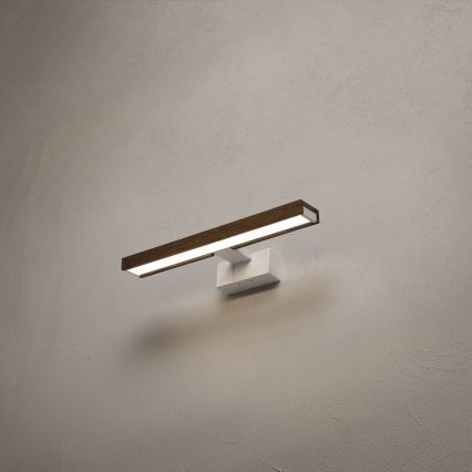 Brilagi - LED vonios veidrodžio apšvietimas WOODY MIRROR 3 viename LED/8W/230V 40 cm IP44 balta/ąžuolas