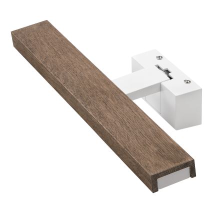 Brilagi - LED vonios veidrodžio apšvietimas WOODY MIRROR 3 viename LED/8W/230V 40 cm IP44 balta/ąžuolas