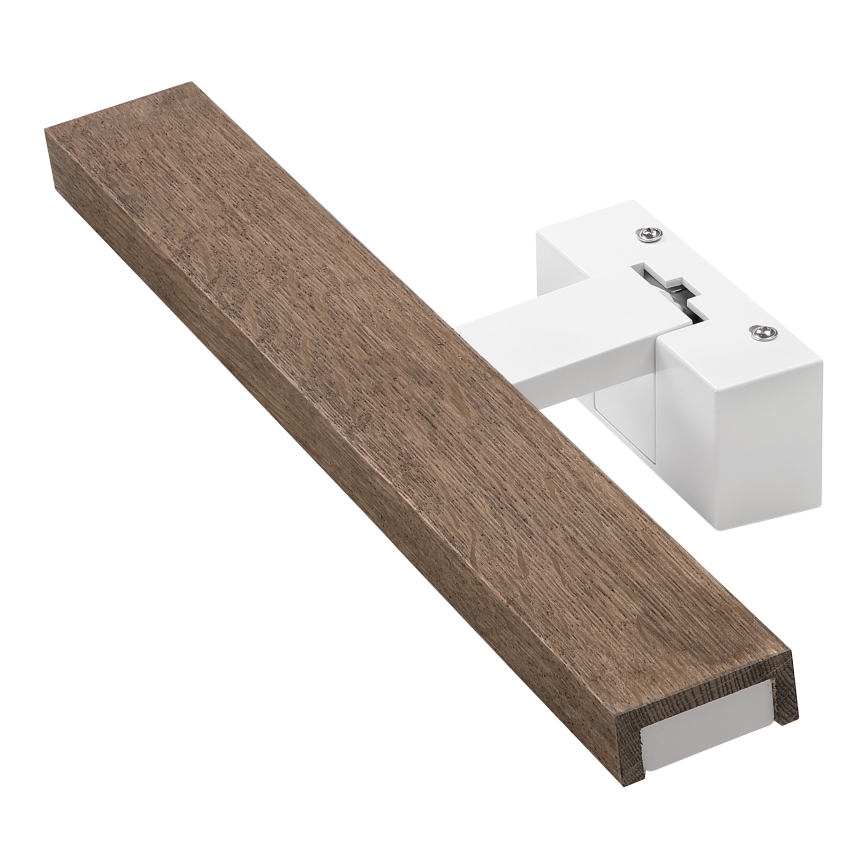 Brilagi - LED vonios veidrodžio apšvietimas WOODY MIRROR 3 viename LED/8W/230V 40 cm IP44 balta/ąžuolas