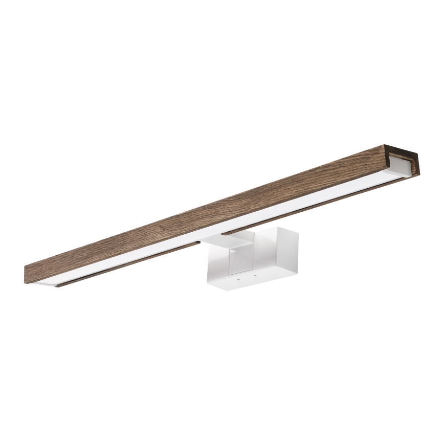 Brilagi - LED vonios veidrodžio apšvietimas WOODY MIRROR 3v1 LED/12W/230V 60 cm IP44 balta/ąžuolas/riešutas