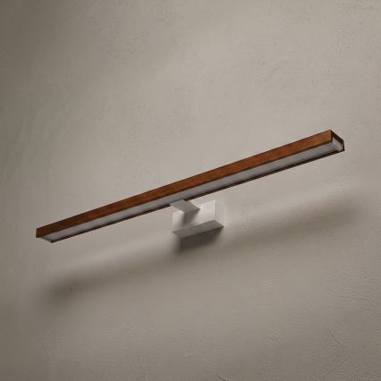 Brilagi - LED vonios veidrodžio apšvietimas WOODY MIRROR 3 viename LED/15W/230V 80 cm IP44 balta/ąžuolas vyšnia