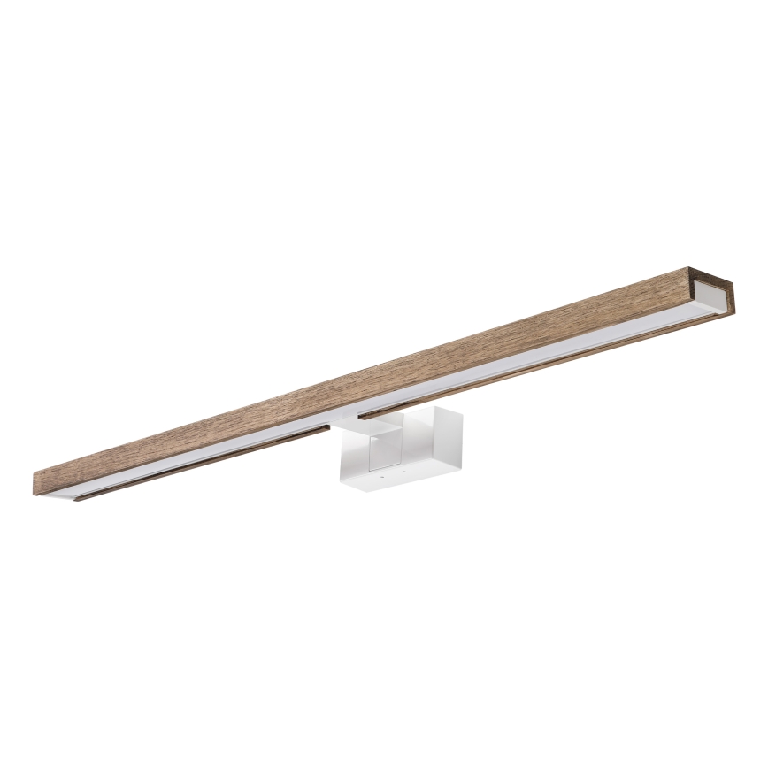 Brilagi - WOODY MIRROR 3 viename LED/15W/230V 80 cm IP44 balta/ąžuolas riešutas