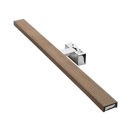 BRILAGI - LED vonios veidrodžio apšvietimas WOODY MIRROR 3v1 LED/15W/230V 80 cm IP44 blizgus chromas/ąžuolas riešutas
