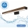 Brilagi - LED vonios veidrodžio apšvietimas WOODY MIRROR LED/12W/230V 60 cm IP44 ąžuolas graikinis riešutas/juoda