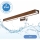 Brilagi - LED vonios veidrodžio apšvietimas WOODY MIRROR LED/12W/230V 60 cm IP44 ąžuolas vyšnia/blizgus chromas