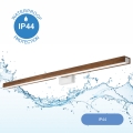 Brilagi - LED vonios veidrodžio apšvietimas WOODY MIRROR LED/15W/230V 90 cm IP44 ąžuolas vyšnia/balta