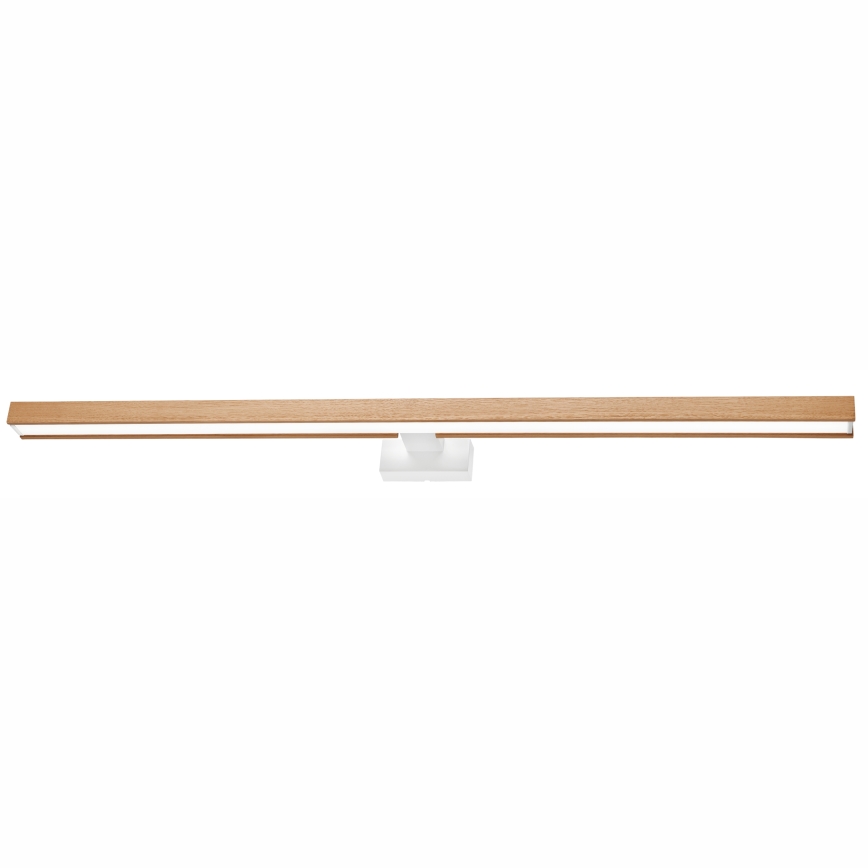Brilagi - LED vonios veidrodžio apšvietimas WOODY MIRROR LED/15W/230V 90 cm IP44 ąžuolas/balta