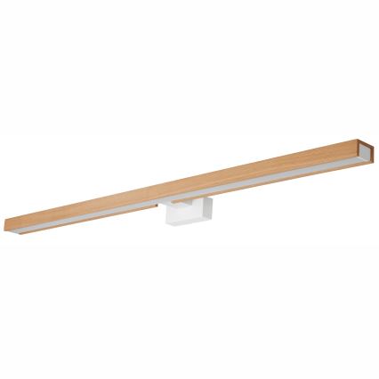 Brilagi - LED vonios veidrodžio apšvietimas WOODY MIRROR LED/15W/230V 90 cm IP44 ąžuolas/balta