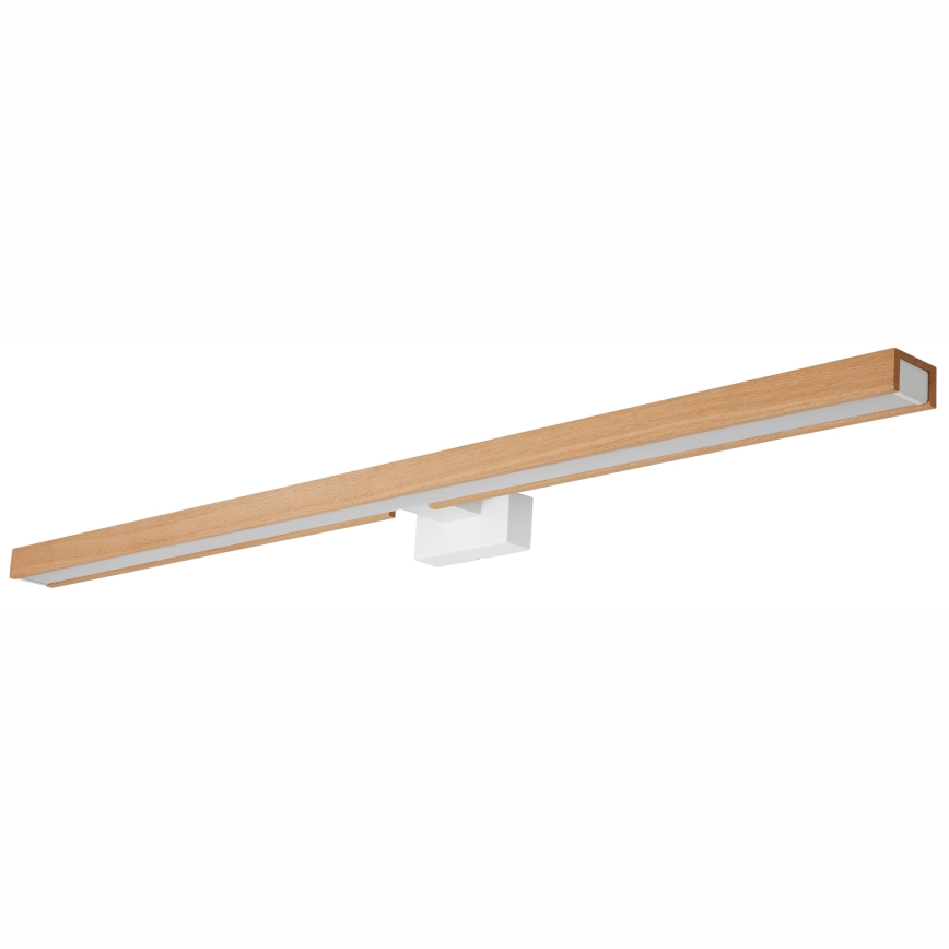 Brilagi - LED vonios veidrodžio apšvietimas WOODY MIRROR LED/15W/230V 90 cm IP44 ąžuolas/balta