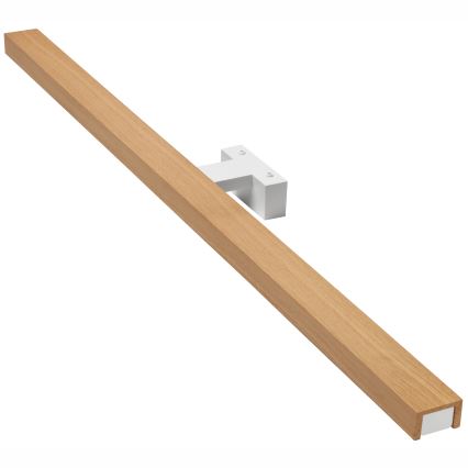 Brilagi - LED vonios veidrodžio apšvietimas WOODY MIRROR LED/15W/230V 90 cm IP44 ąžuolas/balta