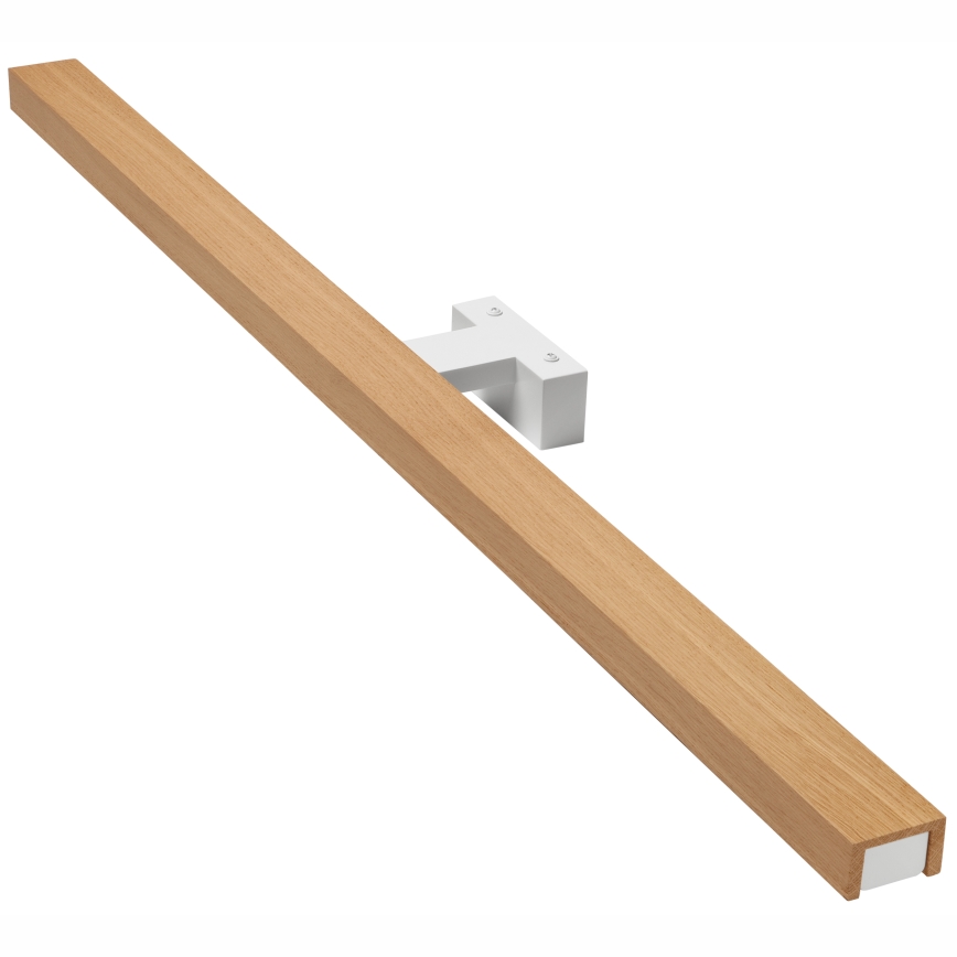 Brilagi - LED vonios veidrodžio apšvietimas WOODY MIRROR LED/15W/230V 90 cm IP44 ąžuolas/balta