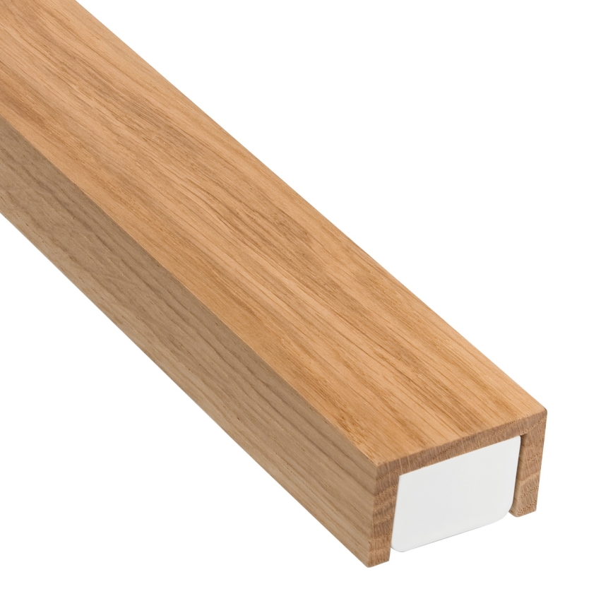 Brilagi - LED vonios veidrodžio apšvietimas WOODY MIRROR LED/15W/230V 90 cm IP44 ąžuolas/balta