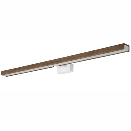 Brilagi - LED vonios veidrodžio apšvietimas WOODY MIRROR LED/15W/230V 90 cm IP44 ąžuolas graikinis riešutas/balta