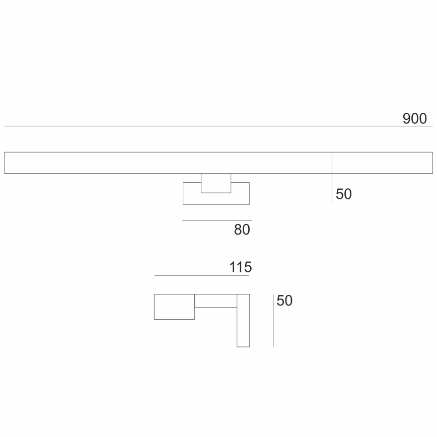 Brilagi - LED vonios veidrodžio apšvietimas WOODY MIRROR LED/15W/230V 90 cm IP44 ąžuolas graikinis riešutas/blizgus chromas