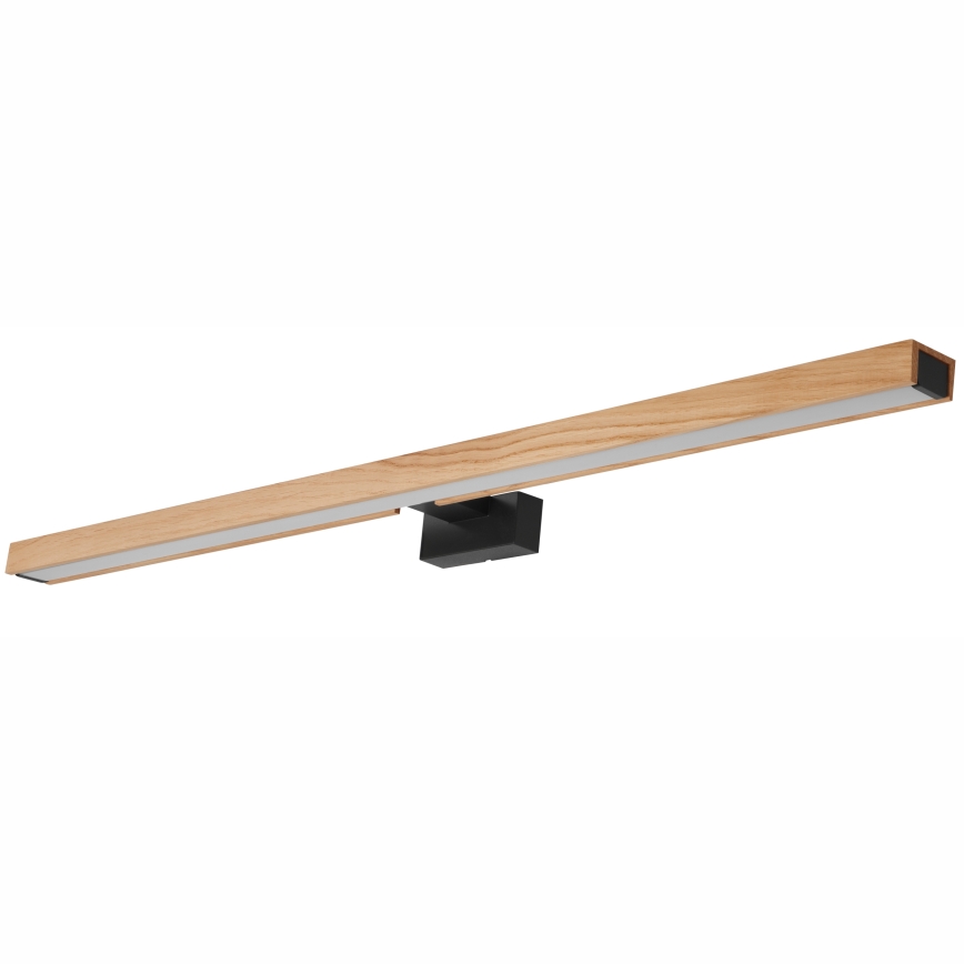 Brilagi - LED vonios veidrodžio apšvietimas WOODY MIRROR LED/15W/230V 90 cm IP44 ąžuolas/juoda