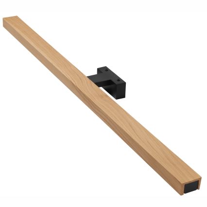 Brilagi - LED vonios veidrodžio apšvietimas WOODY MIRROR LED/15W/230V 90 cm IP44 ąžuolas/juoda
