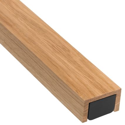 Brilagi - LED vonios veidrodžio apšvietimas WOODY MIRROR LED/15W/230V 90 cm IP44 ąžuolas/juoda