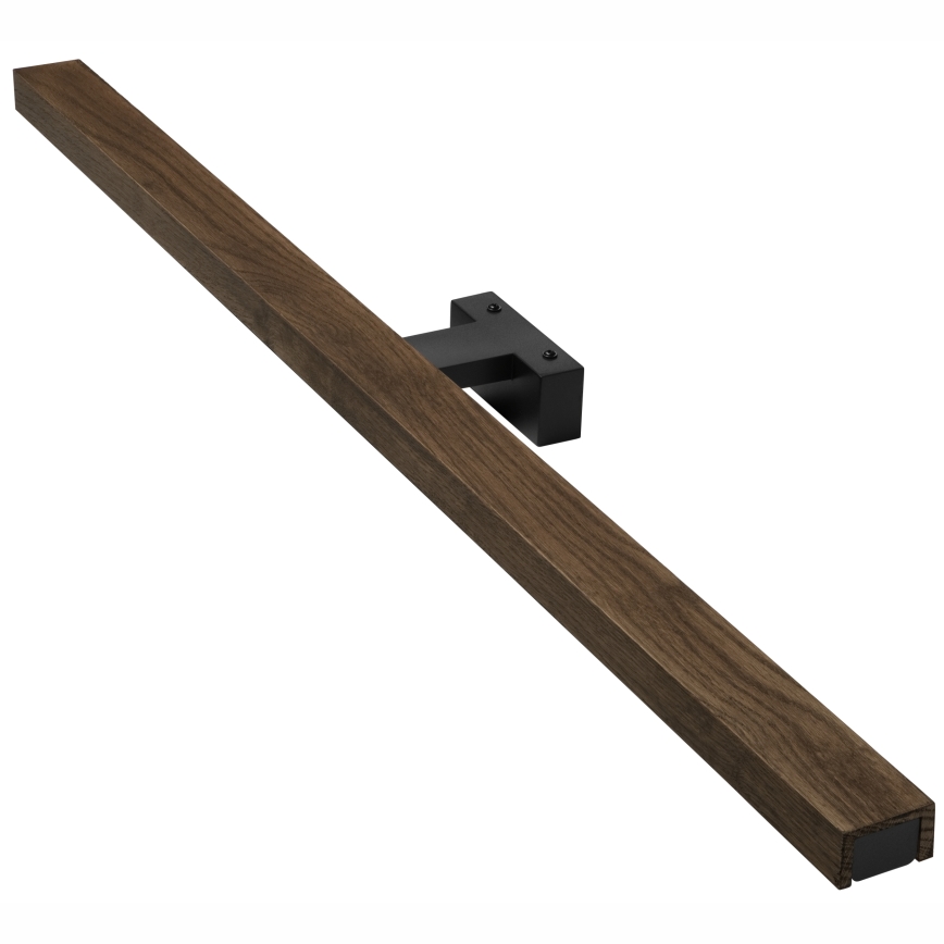 Brilagi - LED vonios veidrodžio apšvietimas WOODY MIRROR LED/15W/230V 90 cm IP44 ąžuolas graikinis riešutas/juoda